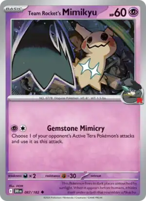Team Rocket's Mimikyu (DRI 087)