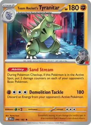 Team Rocket's Tyranitar (DRI 096)