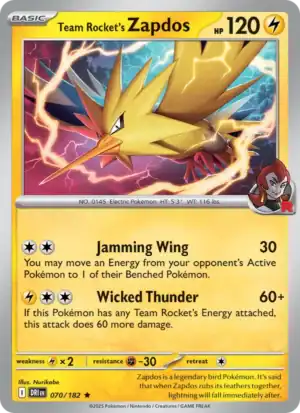 Team Rocket's Zapdos (DRI 070)