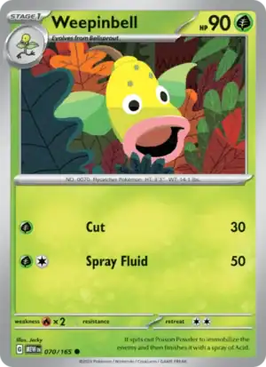 Weepinbell (MEW 070) Reverse Holo