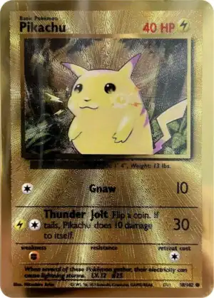 Pikachu (CEL BS 58) Metal Card