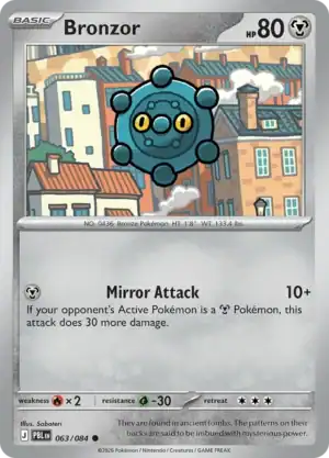 Bronzor (PBL 063) Reverse Holo