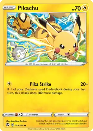 Pikachu (SIT 049) Reverse Holo