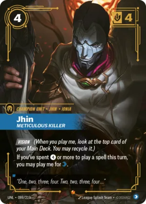 Jhin, Meticulous Killer (UNL 089)