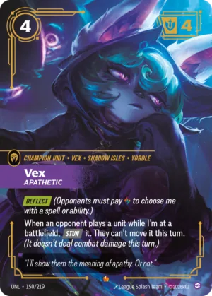 Vex, Apathetic (UNL 150)